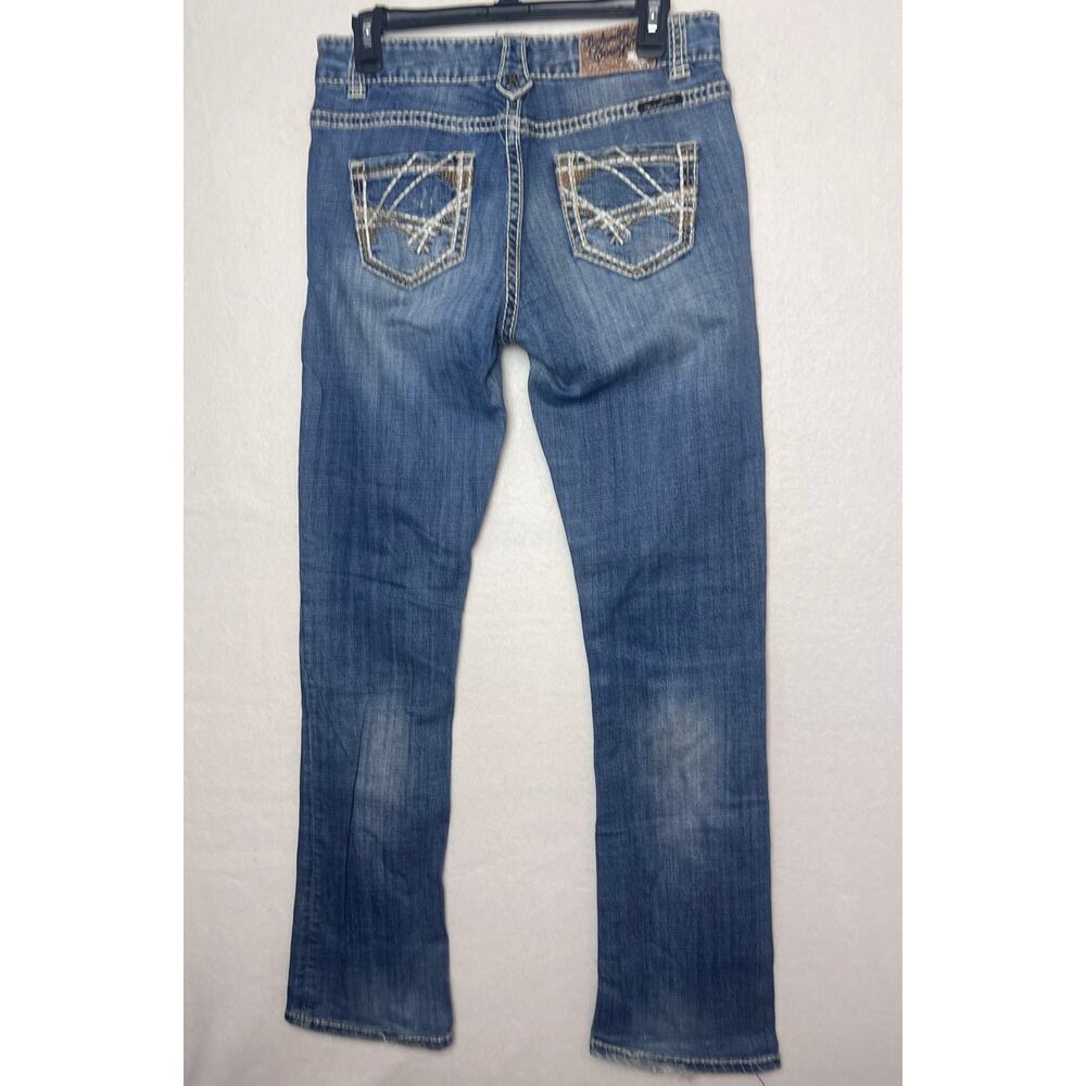 Rock & Roll Cowgirl Jeans Women's Boyfriend Blue Denim Embroidered Size 26x34 - Picture 6 of 9